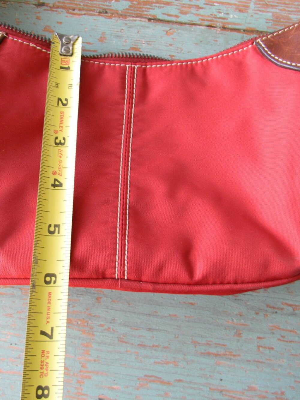 Dooney & Bourke Wayfarer RED Nylon Mini Shoulder Bag with Leather Trim Y2K - Picture 2 of 11